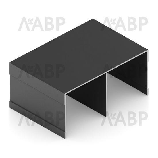 Аристо ЭКО//черный матовый направляющая верхняя  (5,4м) /AE0492.VP540.BKSPC.CJ / 92326 / оптом и в розницу / мебельная фурнитура "ЛАВР"