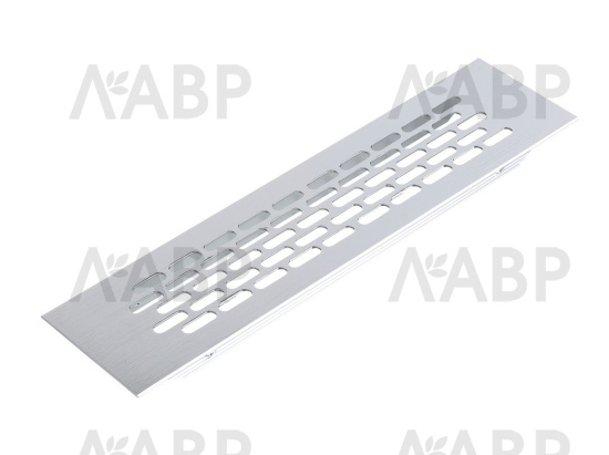Решетка вентиляционная алюминиевая 245*60мм инокс KK-W60245-M6 GTV / 16336 / оптом и в розницу / мебельная фурнитура "ЛАВР"