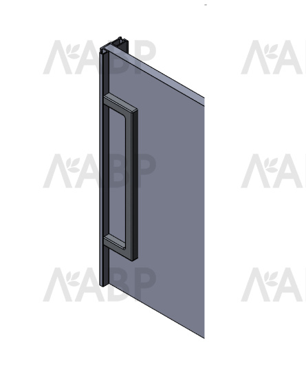 Аристо Slim Line/ручка накладная самоклеящаяся, серебро матовое (400) / 92046 / оптом и в розницу / мебельная фурнитура "ЛАВР"