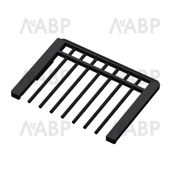 гардероб черн/460/вешалка для брюк выдвижная с доводчиком L=607, массив темное дерево WD0362.VP060.BK0PC.RB / 68100 / оптом и в розницу / мебельная фурнитура "ЛАВР"