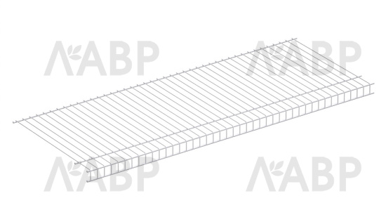 Полка сетчатая в шкаф 500*3000мм белая / 25322 / оптом и в розницу / мебельная фурнитура "ЛАВР"