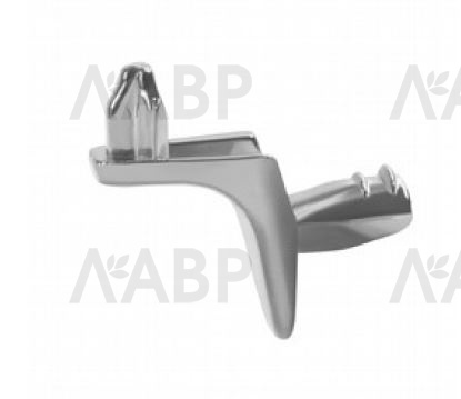 полкодержатель угловой никель со штырем 1000шт/5000шт / 13010-1 / оптом и в розницу / мебельная фурнитура "ЛАВР"