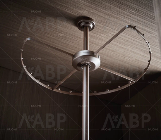 Nuomi/поворотная круговая вешалка для одежды Ralphie Φ520*H125mm серый / 6111700 / 86031 / оптом и в розницу / мебельная фурнитура "ЛАВР"