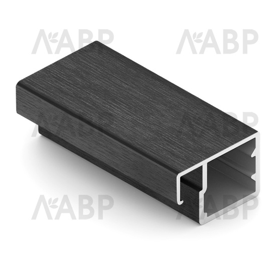 Аристо/* профиль рамочный узкий 705 черный крацованный 5,4м / DE0705.VP540.BKBAN.CJ / 92279 / оптом и в розницу / мебельная фурнитура "ЛАВР"
