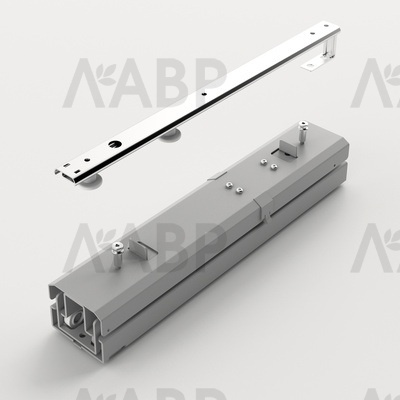 Хеттих/комплект направляющих Olona Silent sistem для закрывания, 100 кг, серебристый / 9380988 / 97841 / оптом и в розницу / мебельная фурнитура "ЛАВР"