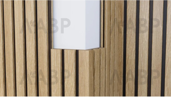 панель модульная МДФ 16*116*2800 дуб сонома+черный / 35281 / оптом и в розницу / мебельная фурнитура "ЛАВР"