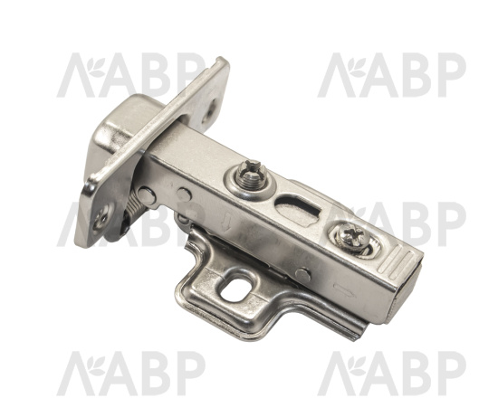 Петля мебельная четырехшарнирная накладная Clip-on с доводчиком  / 11043-1 / оптом и в розницу / мебельная фурнитура "ЛАВР"