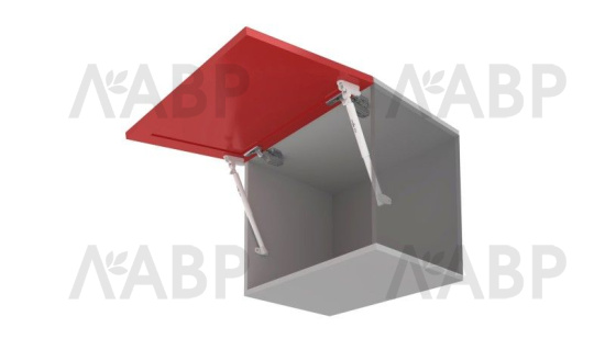 газовый лифт Боярд с фиксацией и амортизатором GL110W/50/3 нагрузка 5кг, белый (10 шт/уп) / 706070 / оптом и в розницу / мебельная фурнитура "ЛАВР"
