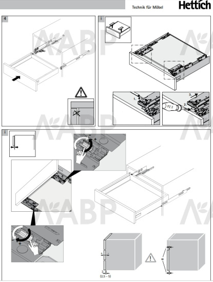 Механизм открывания Push to open Silent на 20кг для Innotech Atira 9240162 Hettich / 37716 / оптом и в розницу / мебельная фурнитура "ЛАВР"