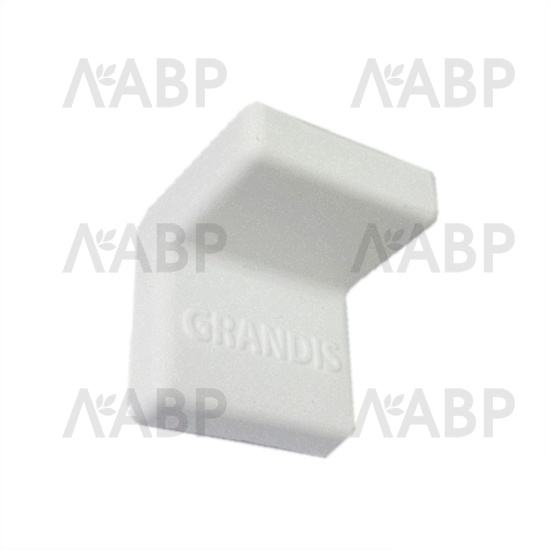 Уголок пластиковый декоративная накладка GRANDIS 25*25 мм белый / 13209 / оптом и в розницу / мебельная фурнитура "ЛАВР"