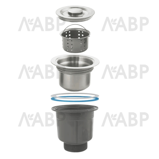 мойка накладная 650*450*220*0,8 сатин  / 62942 / оптом и в розницу / мебельная фурнитура "ЛАВР"