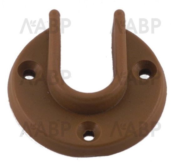 Штангодержатель для деревянной штанги коричневый / 23022 / оптом и в розницу / мебельная фурнитура "ЛАВР"