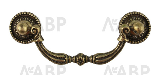Ручка мебельная скоба 78мм старинная латунь (бронза) RS091AB.3/78 Boyard / 719398 / оптом и в розницу / мебельная фурнитура "ЛАВР"