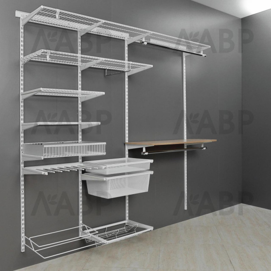 Гардероб LR/направляющая навесная LIGROOM, L=1921, Белый, RA / 84027 / оптом и в розницу / мебельная фурнитура "ЛАВР"