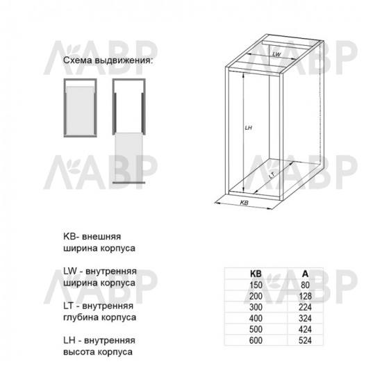 Выдвижная корзина 300мм CARGO MINI БЕЗ направляющих хром WE29.0005.01.062 / 25451 / оптом и в розницу / мебельная фурнитура "ЛАВР"