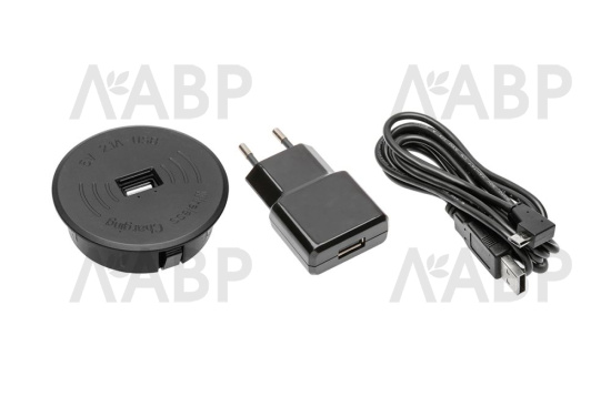 Беспроводное зарядное устройство с блоком питания кабель USB 2м AE-ZUSB-20 GTV / 16213 / оптом и в розницу / мебельная фурнитура "ЛАВР"