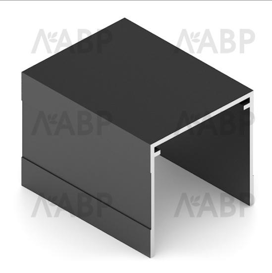 Направляющая верхняя однополозная черный матовый 5,4м для шкафов купе Aristo / 22929 / оптом и в розницу / мебельная фурнитура "ЛАВР"