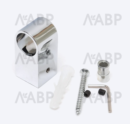 Держатель рейлинга модерн хром RAT-13 / 18023 / оптом и в розницу / мебельная фурнитура "ЛАВР"