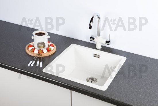 SCHOCK мойка кварцевая Brooklyn 50 Cristalite 456х456 альпина / 62724 / оптом и в розницу / мебельная фурнитура "ЛАВР"