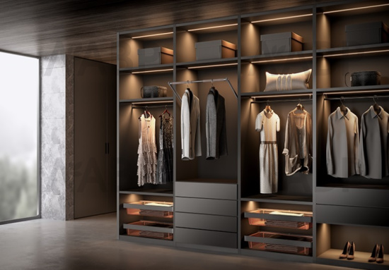 Nuomi/пантограф с прямой ручкой 564-764*185*875mm Ralphie, серый / 6111603 / 86028 / оптом и в розницу / мебельная фурнитура "ЛАВР"