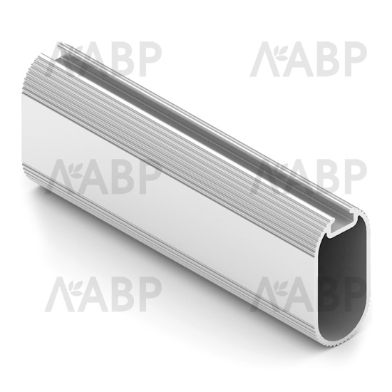 Аристо/* штанга овальная ELIPS 15х30, с пазом под демпфер, L= 5650, серебро матовое / 92077 / оптом и в розницу / мебельная фурнитура "ЛАВР"