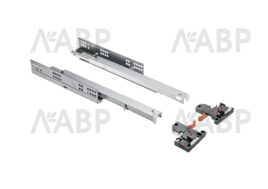 направляющие скрытого монтажа GTV 350мм, PUSH to open, 35кг(6шт)/PB-3D0FPO18-350-PRO / 09548 / оптом и в розницу / мебельная фурнитура "ЛАВР"