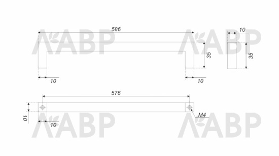 ручка Боярд/RS143BL.5/576 / 769135-1 / оптом и в розницу / мебельная фурнитура "ЛАВР"
