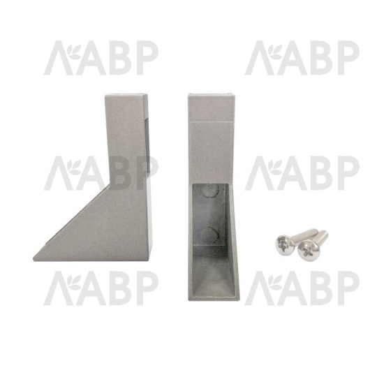 Крепление верхнее штанги гардеробной, серый жемчуг / 23105 / оптом и в розницу / мебельная фурнитура "ЛАВР"