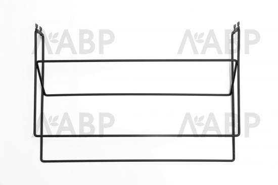 Гардероб LR/полка для обуви 2-ярусная, LIGROOM, L=550, Чёрный, CI (6) / LR0016.VP055.BK0PC.CI / 84065 / оптом и в розницу / мебельная фурнитура "ЛАВР"