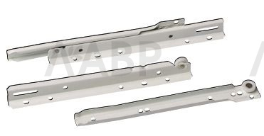 Направляющие роликовые РК 350мм белые / 09163 / оптом и в розницу / мебельная фурнитура "ЛАВР"