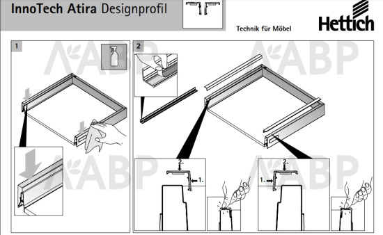 Автоматический механизм открывания Push to open Silent для распашных дверей, под прикручивание серый 9239099 Hettich / 37722 / оптом и в розницу / мебельная фурнитура "ЛАВР"