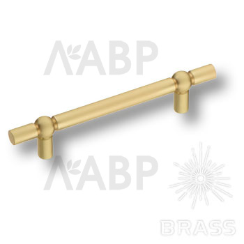Brass 6863-020 Ручка скоба современная классика, матовая латунь 96 мм / 39539 / оптом и в розницу / мебельная фурнитура "ЛАВР"