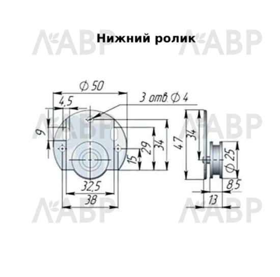 ролики СКМ-30/MEPA (к-кт на одну дверь) / 08005 / оптом и в розницу / мебельная фурнитура "ЛАВР"