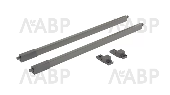 Firmax Smartline комплект рейлингов, квадратный 400мм, антрацит/FRM0340.043/RL / 09811 / оптом и в розницу / мебельная фурнитура "ЛАВР"