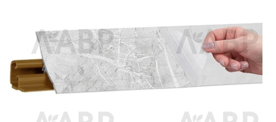 Плинтус для столешниц LB23 мрамор лацио белый 3,0м 23-RUS-53 Korner / 53732 / оптом и в розницу / мебельная фурнитура "ЛАВР"