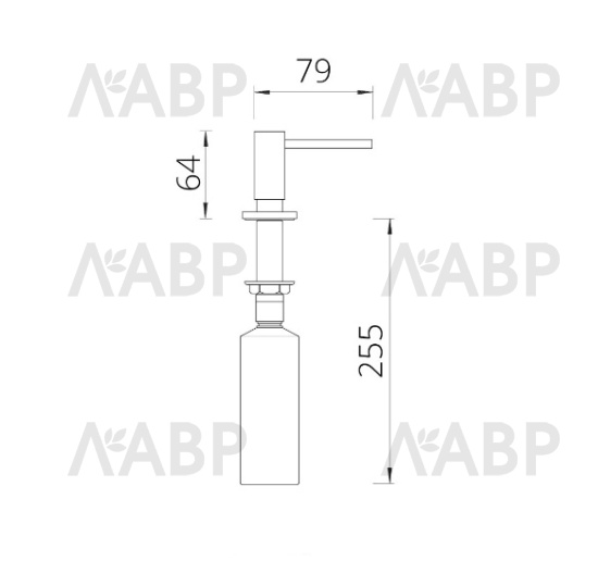 дозатор SCHOCK SAMO золото/710666 / 62898 / оптом и в розницу / мебельная фурнитура "ЛАВР"