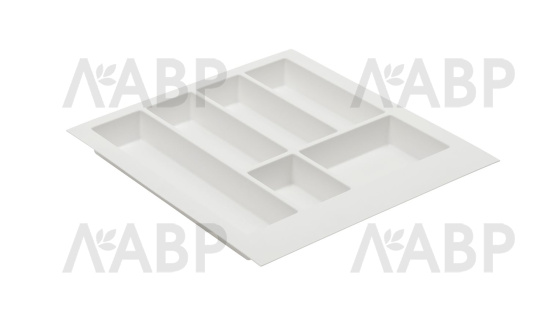 Лоток для столовых приборов 500мм пластик белый WK-SZ-AS-500-10 GTV / 14136 / оптом и в розницу / мебельная фурнитура "ЛАВР"