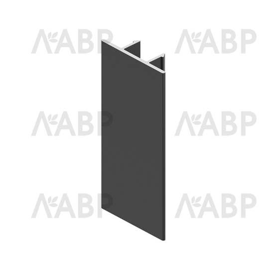 стеллаж/CRYSTAL профиль заглушка L=5400 черный матовый /CR0891.VP540.BKSPC.CJ / 41054 / оптом и в розницу / мебельная фурнитура "ЛАВР"