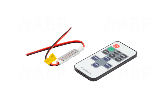 выключатель минидиммер с радиопультом 12А 5-24В / 33109 / оптом и в розницу / мебельная фурнитура "ЛАВР"