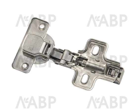 Петля мебельная четырехшарнирная накладная Clip-on с доводчиком  / 11043-1 / оптом и в розницу / мебельная фурнитура "ЛАВР"