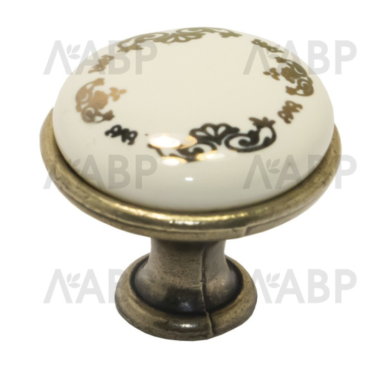 ручка кнопка Laurus PRO C7103 брашированная старинная бронза BAB / 69702 / оптом и в розницу / мебельная фурнитура "ЛАВР"