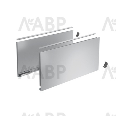 Хеттих/AvanTech You ящик 100% выдвижения 251*500мм, серебристый, БЕЗ направл, без соединителей /9353375 / 97742 / оптом и в розницу / мебельная фурнитура "ЛАВР"