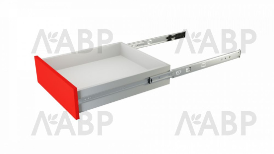 Направляющие шариковые полного выдвижения push-to-open + soft-closing 400мм DB4518Zn/400 Boyard / 709398 / оптом и в розницу / мебельная фурнитура "ЛАВР"