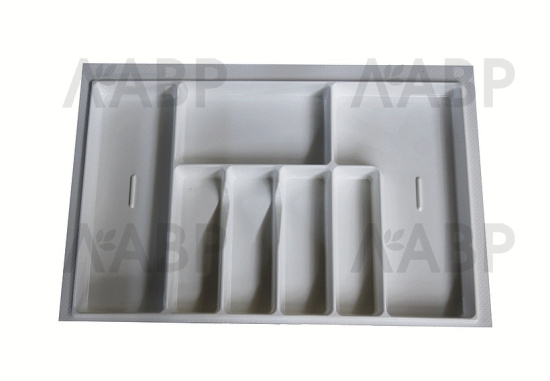 Лоток для столовых приборов 800мм пластик серый / 14066 / оптом и в розницу / мебельная фурнитура "ЛАВР"