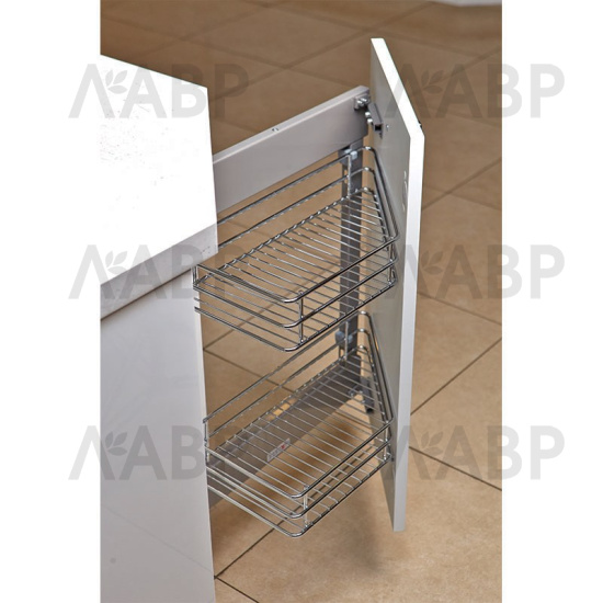 Крепление рамы к фасаду бутылочницы на раме угловая 45гр 200мм Crystal, правая/548.07.985 / 94032 / оптом и в розницу / мебельная фурнитура "ЛАВР"