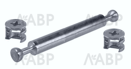 Комплект эксцентрика двухстороннего и штока без кольца / 21087-1 / оптом и в розницу / мебельная фурнитура "ЛАВР"