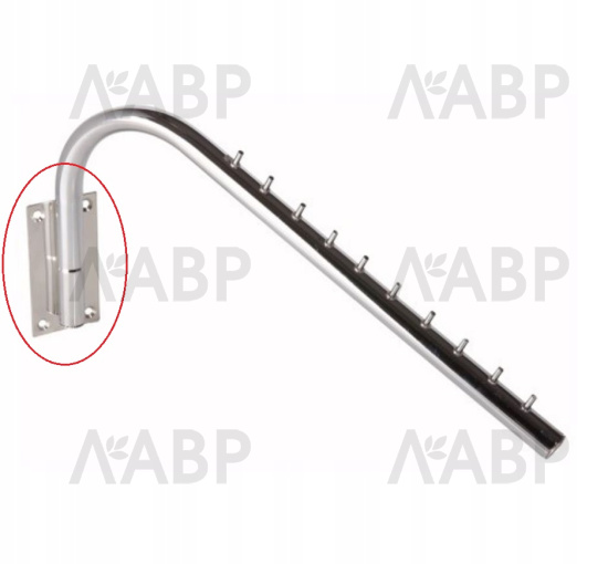 Крепеж к вешалке на 10 крючков системы Joker R-37/E24 / 28063 / оптом и в розницу / мебельная фурнитура "ЛАВР"