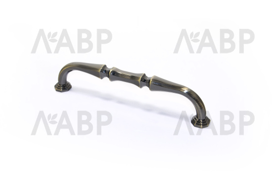 ручка скоба Laurus PRO ZA2411 128мм старинная латунь AB / 39513-4 / оптом и в розницу / мебельная фурнитура "ЛАВР"