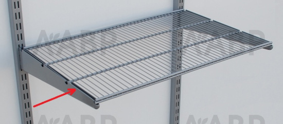 Крючок боковой серия 460 металлик для гардеробной системы Aristo / 29081 / оптом и в розницу / мебельная фурнитура "ЛАВР"