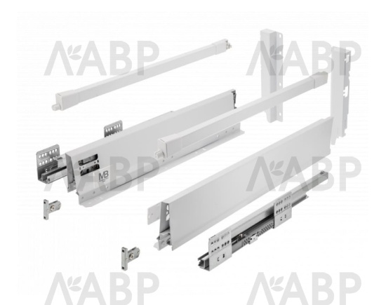 ящик GTV MODERN BOX PRO 199*350мм, доводчик, 40кг, белый/PB-MBPRO-KPL350C1 / 09951 / оптом и в розницу / мебельная фурнитура "ЛАВР"